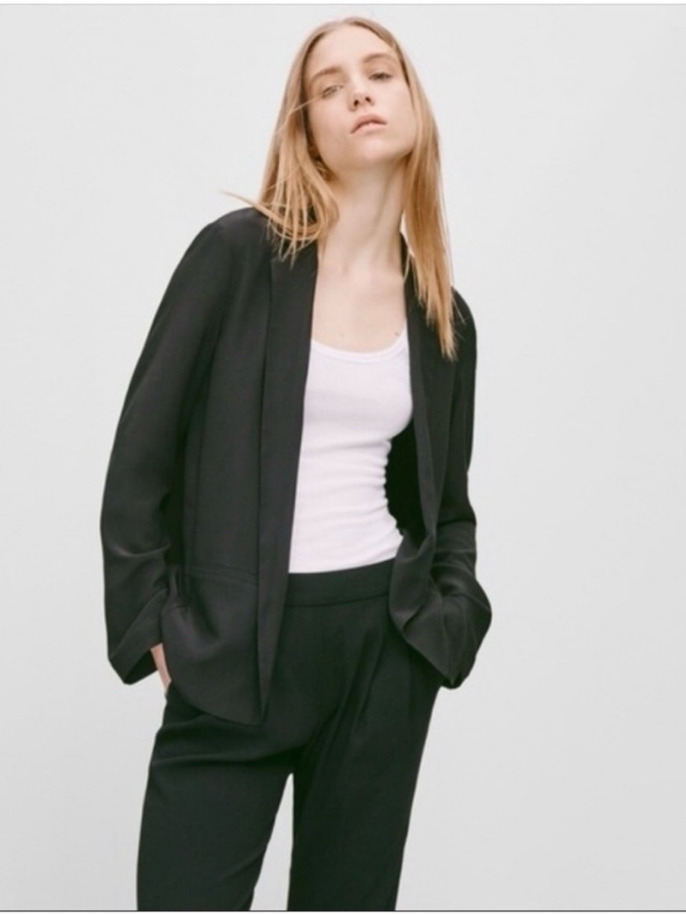 Aritzia Babaton Grayson Silk Blazer Sz 00
